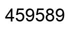 Number 459589 black image