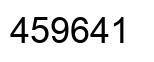 Number 459641 black image