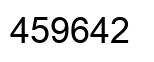 Número 459642 imagen negro