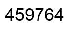 Number 459764 black image
