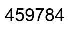 Number 459784 black image