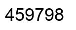Number 459798 black image