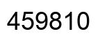 Number 459810 black image