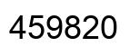 Number 459820 black image