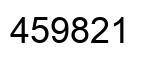 Number 459821 black image
