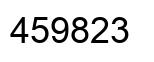Number 459823 black image