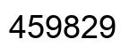 Number 459829 black image