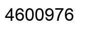 Number 4600976 black image