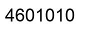 Number 4601010 black image