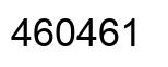 Number 460461 black image