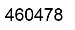 Number 460478 black image