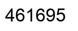 Número 461695 imagen negro