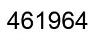 Number 461964 black image