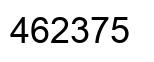 Number 462375 black image