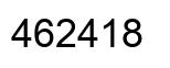 Number 462418 black image
