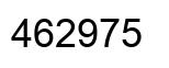 Number 462975 black image