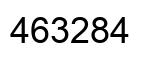 Number 463284 black image