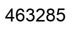 Number 463285 black image