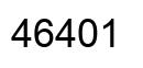 Number 46401 black image