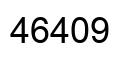 Number 46409 black image