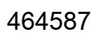 Número 464587 imagen negro