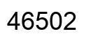 Número 46502 imagen negro
