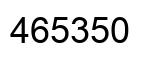 Número 465350 imagen negro