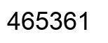 Number 465361 black image