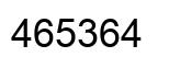 Number 465364 black image