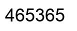 Number 465365 black image