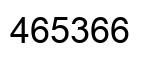 Number 465366 black image