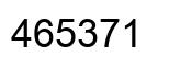 Number 465371 black image