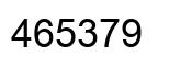 Number 465379 black image
