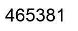 Number 465381 black image