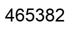 Number 465382 black image