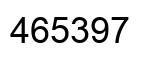 Number 465397 black image