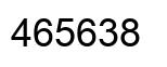 Number 465638 black image