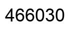 Number 466030 black image