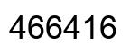 Number 466416 black image