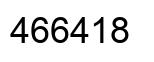 Number 466418 black image