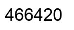 Number 466420 black image