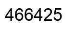 Number 466425 black image