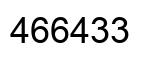 Número 466433 imagen negro