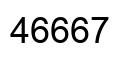 Número 46667 imagen negro