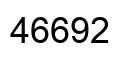 Número 46692 imagen negro