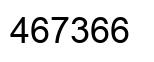 Number 467366 black image