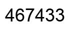 Número 467433 imagen negro