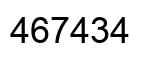 Number 467434 black image