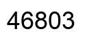 Número 46803 imagen negro