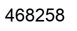 Número 468258 imagen negro